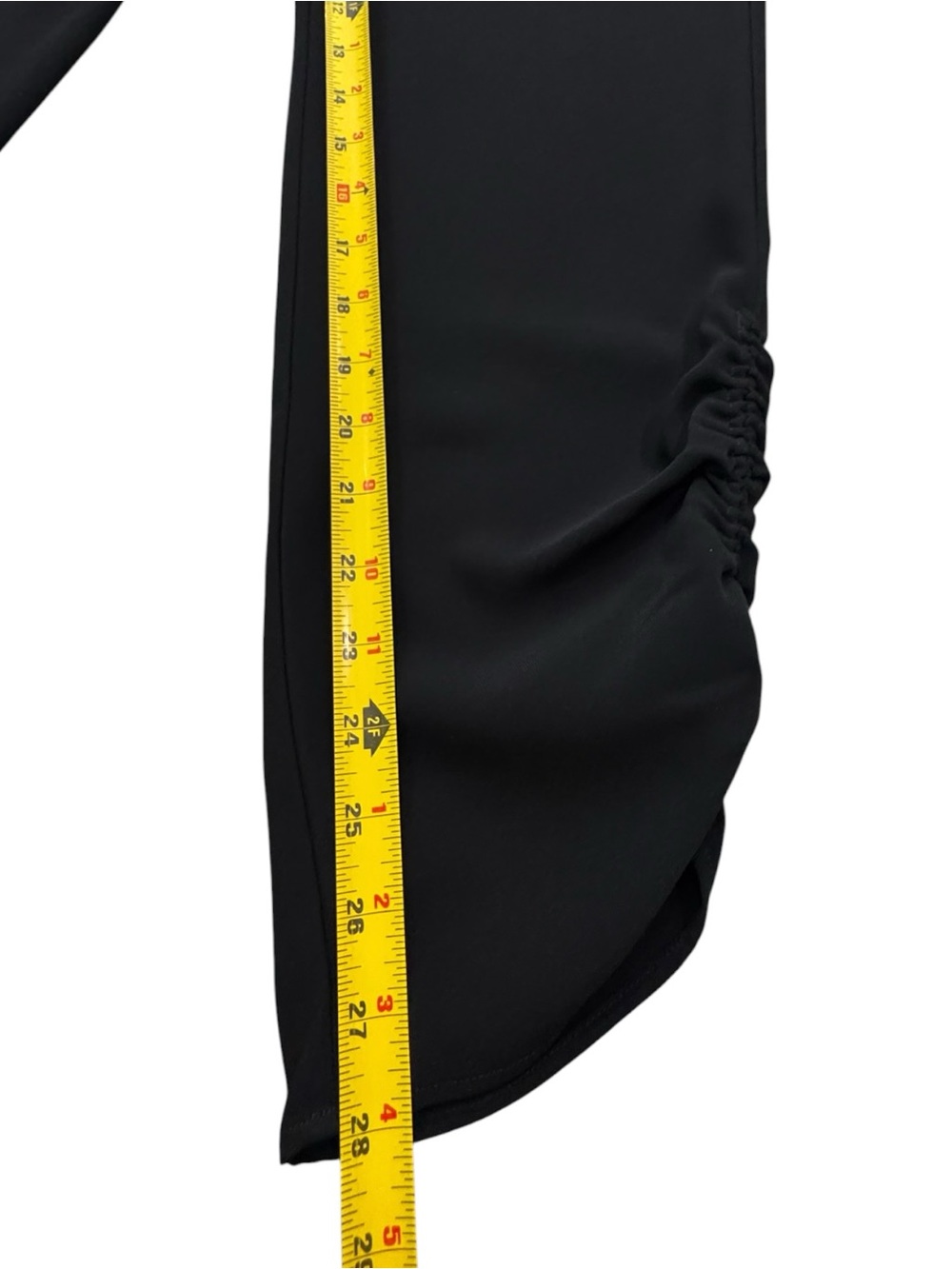 NEW! Amanda Uprichard Black Ruched Hem Pull-On Pants – XS - Picture 5 of 7